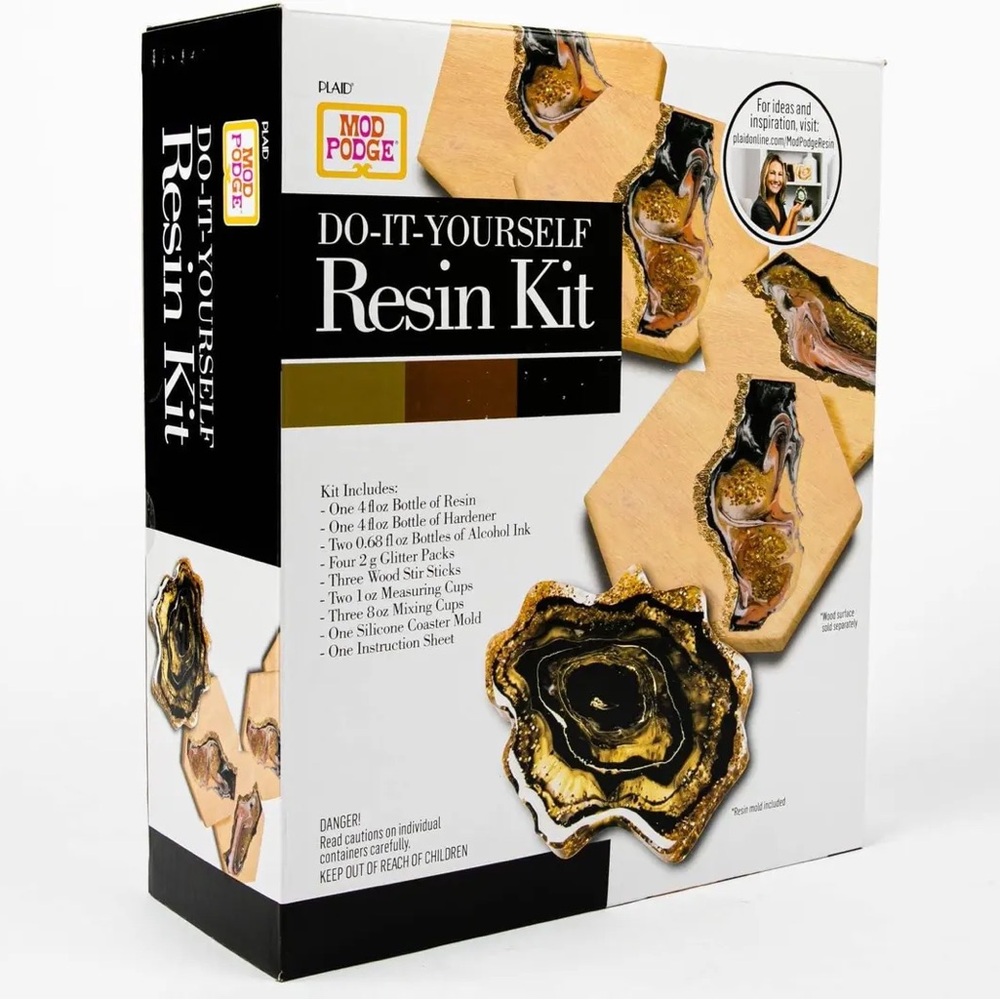 DIY Resin Kit - Black and Gold